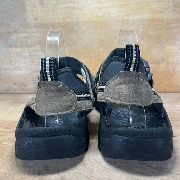 Route 66 Mens Size 10 Open Faced Leather Sandals Shoes Brown - Picture 4 of 8